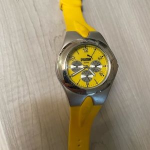 SOLD!! NFS!! Yellow PUMA watch- needs Battery